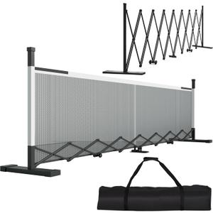 Retractable Pickleball Net - Durable and Lightweight Indoor/Outdoor Portable Pickleball Net with Steady Metal Frame, Free Assembly & Carry Bag for Backyards, Driveways and Garages