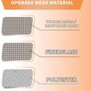 Magnetic Screen Door Left/Right Opening Fits Door Size 70"x80", Screen Size 73" x 81", Heavy Duty Thicker Reinforced Mesh, Keep Bugs Out, Pet & Kid Friendly, Hands Free (Black)