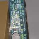 Wireless Keyboard and Mouse Combo, Retro Typewriter Keyboard with Round Keycaps, 2.4GHz USB Cute Wireless Keyboard Mouse for Computer, Desktop (Green)