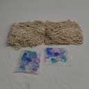 Tudomro Mermaid Fishing Net Decor Table Runner Wall Hanging Fishnet for Party Decorations,38 x 67 Inches Beach Ocean Themed Cotton Netting Toys Natural Netting for Nautical Party Accessory(2 Set)