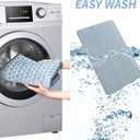 Dog Crate Pad for Dog Cages Soft Tricot Kennel Pad Anti-Slip Dog Bed Mat for Crates Durable Washable All Season Pet Beds Blue 42280.2inch