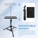 Projector Stand Tripod, 21'' to 44'' Height Adjustable Portable Laptop Tripod Stand, Multifunctional DJ Rack Stand Holder for Outdoor Office Home Stage Studio Holder(COLOR:Black)