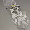 Zhengmy 2 Pieces Metal Tree Leaf Wall Decor Vine Olive Branch Leaf Wall Art Living Room, Hallway Wall Decor Outdoor Decoration(Vintage Brown)