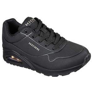 Skechers Women's Uno-Stand on Air Sneaker, Black/Black, 7.5