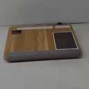 HUANUO Lap Desk - Fits up to 17 inches Laptop Desk, Built in Mouse Pad & Wrist Pad for Notebook, Laptop, Tablet, Laptop Stand with Tablet, Pen & Phone Holder (Wood Grain)