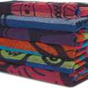 BolBom*S Cotton Beach Towels- Hammam Classic Pool Towel 30 x 60 Inches Oversized Soft Beach Towels for Adults - Luxury Bath Towels - Summer Gifts Accessories - Pack of 6