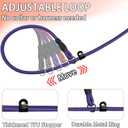 FOVRLZSE Nylon Dog Leash 5-Pack (Red/Black/Blue/Brown/Purple), 4.6FT Training Leash for Small to Medium Dogs, 10mm Braided Nylon with TPU Non-Slip Buckle, Daily Walking & Puppy Training