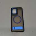 GUAGUA for Motorola Moto G Stylus 5G 2024 Magnetic Case Compatible with Magsafe Translucent Matte Scratch-Resistant Back Shockproof Invisible Folding Stand Case for Moto G Stylus 5G 2024, 6.7'', Blue