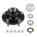 Youxmoto Trailer Idler Hub kit 5 on 5, 5-Hole, 5" Bolt Circle Idler Hub for 3,500 lb. Axles, Replacement Trailer Brake Hub Drum Assembly for Rvs; (for L68149 and for L44649 Cone Bearings