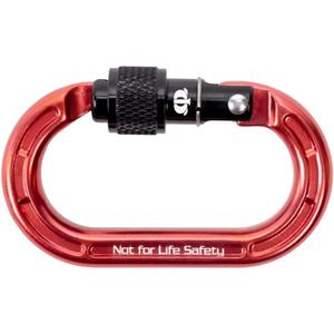 Omega Pacific Micro Raider  Mini Aluminum Keylock Screw-Lok Carabiner for Throwline, Gear Mounting, and Non-PPE Use  Oval Shape, 4kN Strength, Lightweight Accessory Connector
