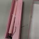 FARERY Long Barrel Curling Iron 1 Inch, Extra Long Curling Iron for Thin Hair, Infused Argan Oil & Keratin, 11 Adjustable Temp, Include Clips & Silicone Pad, Pink