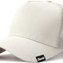 5 Panels High Crown Trucker Hats Mens Outdoor Breathable Full Mesh Snapback Baseball Caps Wide Brim Sun Hats Plus Size Q1037