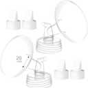 20mm Breast Pump Parts Replacement Kit Compatible with Spectra S1 S2, Flange & Duckbill Valve Set, BPA Free Accessories, 6 Pack