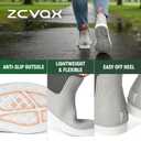 ZCVQX Women's Deck Boots Waterproof Ankle Rain Boots Outdoor Fishing Garden Boots for Women Anti-Slip Lightweight Comfortable Work Shoes Grey, Size 8.5