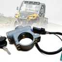 QYMOTO Hisun 550 750 Ignition Switch with 2 Keys on The Column Compatible with Hisun UTV Sector E1 450 550 750,Co-Leman 550 750,MTD Challenger MX550 MX750(503-01584)