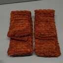 Kevin Textile Fall Pack of 2 Corduroy Decorative Throw Pillow Covers 20x20 Inch Soft Boho Striped Pillow Covers Modern Farmhouse Home Decor for Sofa Living Room Couch Bed Burnt Brick