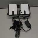 Plyee Audio 250W Outdoor Bluetooth Speakers, Wireless Sync Between Speakers, Powerful Bass, Wall Mount for Patio, Porch, Gazebo, Garage, 2-Pack, White(MZ-632)