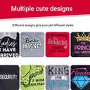 hoyuwak 8 Pieces Pet Shirts Funny Dog Printed Clothes Breathable Cool Puppy Sleeveless Vests for Summer, M