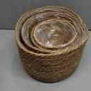 Seagrass Planter Basket Stylish Planter Baskets for Indoor and Outdoor Plants Perfect for Flower Pots Cover and Room Decoration, Set of 4