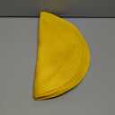 4PCS 15 Inch Round Braided Placemats, Washable Heat Resistant Circle Place Mats, Cotton Polyester Placemats for Kitchen Dining Table/Households(Yellow)