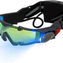 Blingbin Adjustable Night Vision Goggles for Kids with Flip-Out Lights Eye Lens for Racing Hunting Bicycling Skying to Protect Eyes