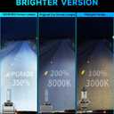 Fit for Chevrolet 2005-2013 Chevy Corvette Sport 2010-2013 Chevy Camaro D1S HID Xenon Headlight Bulbs, 350% Brightness, High Low Beam Light Bulb, 8000K White Blue, Plug and Play, Pack of 2