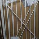 DUMOS 36" Extra Tall Baby Gate for Stairs & Doorways, 30-49" Wide, White
