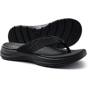 Women's Arch Support Flip Flops with Soft Cushion Comfortable Summer Beach Slip On Walking Thong Sandals, Size: 7.5