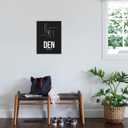 ART.COM Wall Art Print DEN Denver Airport Black by NaxArt, 18" x 24"