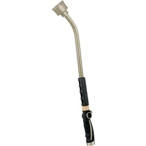 RESTMO Long Watering Wand, 24 Inches Gentle Soft Full Shower Sprayer Wand with Thumb Flow Control, Heavy Duty Metal Hose Wand for Hanging Baskets, Shrubs, Plants, Flowers, Garden and Lawn