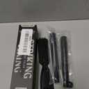Striking Viking 2 Pack Beard Pencil Filler for Men with 4 Tips (Jet Black) - Fill, Shape & Define with this Long-Lasting, Waterproof Beard Pen Kit Including Brush
