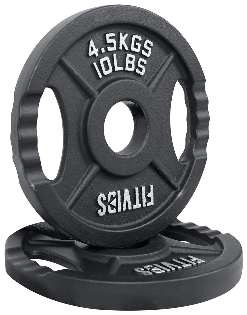 Fitvids Cast Iron Weight Plate 10lb , Set Of 4