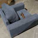 Emerald Home Heath Navy Blue Accent Chair, 29" H x 30" W x 37" L