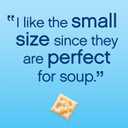 Premium Original Mini Saltine Crackers, Lunch Snacks, 11 oz (EXP 07/16/26), Pack Of 6
