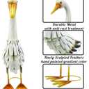 Metal Duck Garden Statue Outdoor Duck Decor Yard Art Sculpture for Home Lawn Backyard Porch Patio Decoration