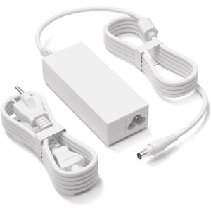 White 24V DC Power Adapter Compatible with Silhouette Cameo 5 4 2 1 SD Portrait Studio Electronic Cutter White Power Supply Cable, AC/DC Adapter for Silhouette Cameo 4 Charger(Round Port)