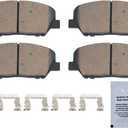HUSCH D1413 Front Ceramic Brake Pads Kit Fit For Hyundai Genesis Coupe 2010-2016, For Kia Optima 2011-2015