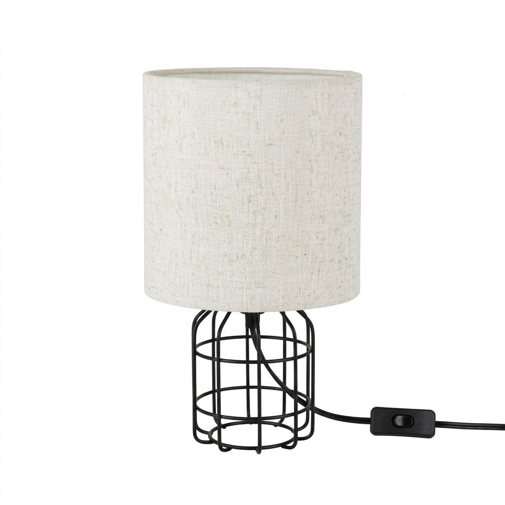 CA 7x16 Black Cage Base Lamp