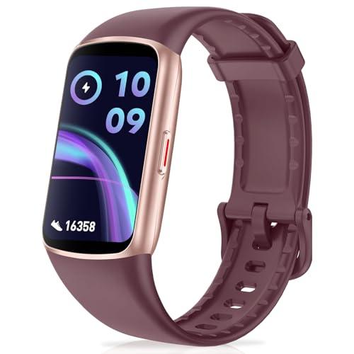 Moremore Fitness Tracker with 24/7 Heart Rate, Sleep Tracker, Step Tracker, Calorie Tracking, IP68 Waterproof Activity Tracker, Fitness Watch for Android iPhones Women Men, Bordeaux