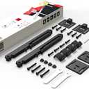 DIY Barn Door Soft Close Mechanism Spring Buffer Damper Hole-Free Sliding Barn Door Hardware Adjustable Door Stoppers (Torpedo80)