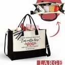 Pawzity Retirement Gifts for Woman 2025 - Retired Bags for Boss Lady, Manager, Teacher, Nurse, Women - Tote Bag