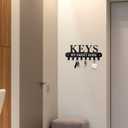 YAYANGATMG 2 Pack Key Holder Wall Mount for Wall with Install Screw, 8 Hooks Ready to Hang, Key Hanger Decor for Kitchen, Entryway, Hallway, Bedroom, Doorway