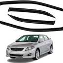 Side Window Deflectors Rain Guards Vent Window Visors for Toyota Corolla 2009-2013 Front Rear