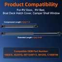 Qty (2) C16-09786 20in Gas Strut Spring - 30lb/134N - Gas Prop Shock Lift Support for GSNI-5300-30 Boat Engine Hatch Cover, RV Door A.R.E. Camper Shell Topper, RV Trailer Door, RV Bed Lift