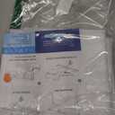 NIGHTON Portable Blackout Curtains 40"57" Strong Hook and Loop Tape Strips with Adhesive,Blackout Shades That can be Cut,100% Blackout Material Window Blinds for Baby Nursery or Travel Use-White-V5