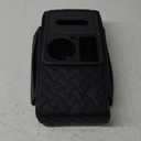 Arm Rest Cover for Car 6.3" Narrow Style,6-in-1 Microfiber Leather Center Console Cover with 2 Storage Bags Cup Holder, Tissue Box Slot, Phone Slot,Universal Accessories Interior Organizers (Black)