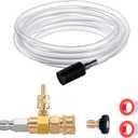 Downstream Injector for Pressure Washer, Power Washer Chemical Injector Kit, Soap Injector, 3/8 Inch Quick Connect, 4000 PSI