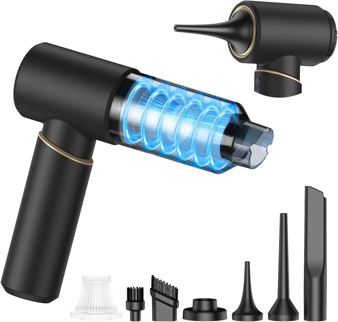 Handheld Vacuum Cordless 4-in-1  12KPa Suction Car Vacuum, 30Min Runtime, 75dB Quiet, Hand Vacuum 1.25Lbs Lightweight, USB-C Charging, Washable HEPA Filter for Car, Pet Hair, Home