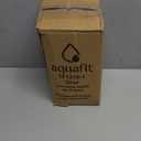 AQUAFIT 64 oz Water Bottle with Time Marker - Straw & Chug Lid - BPA Free Half Gallon Gym Water Bottle with Handle - Big Gallon Jug (Gray, 64 Ounces)