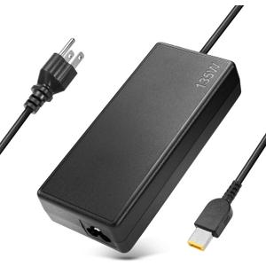 135W Power Adapter Cord Fit for 40AN0135US Lenovo ThinkPad Universal Thunderbolt 4 3 Dock/ThinkPad Hybrid USB-C Dock US 40AF0135US/Thunderbolt 3 Essential Dock Gen 1 2/USB-C Dock Gen 2 Dock Charger